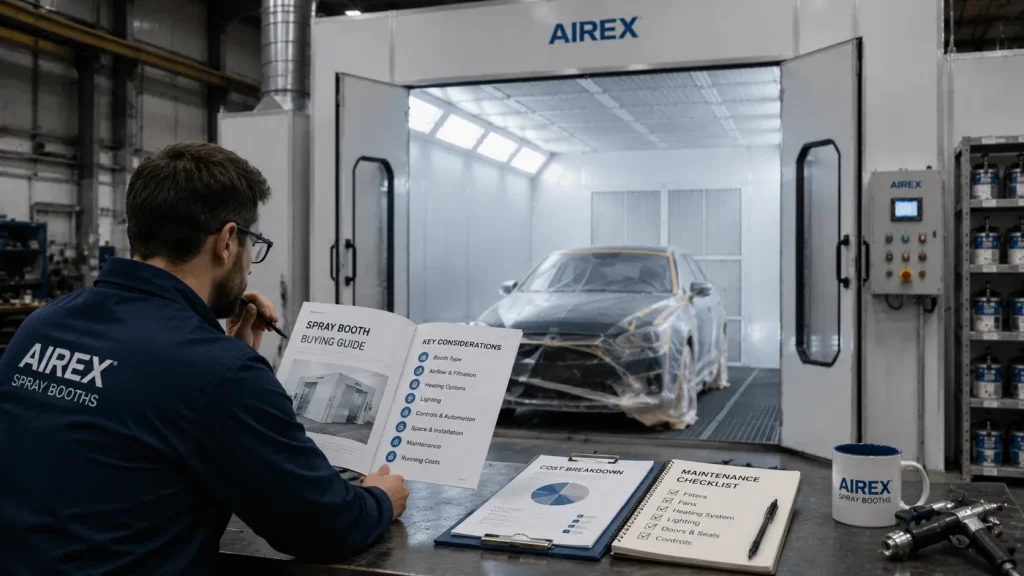 Spray Booth Buying Guide: Features, Costs and Maintenance Factors